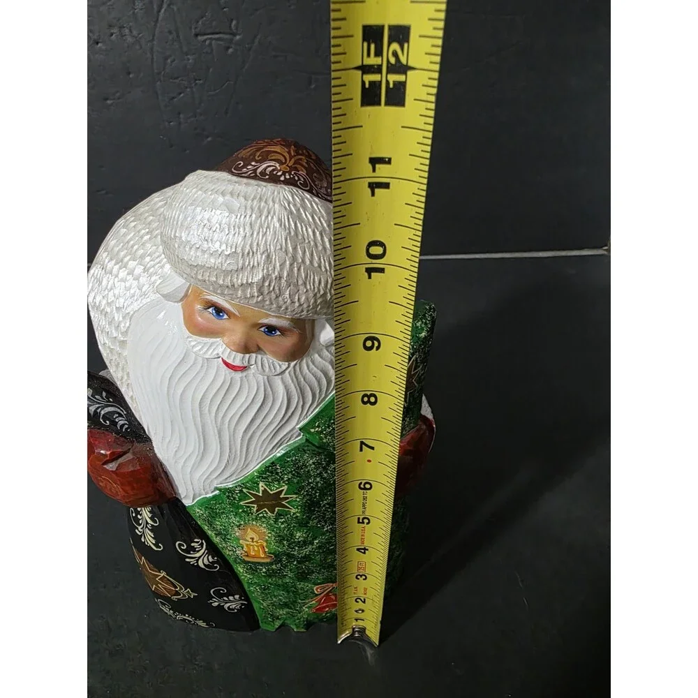 Hand Carved Wood Russian Santa Ded Moroz 11